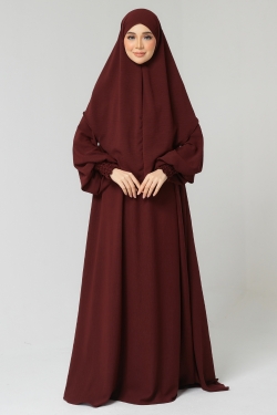 AQILLA SET - DARK MAROON